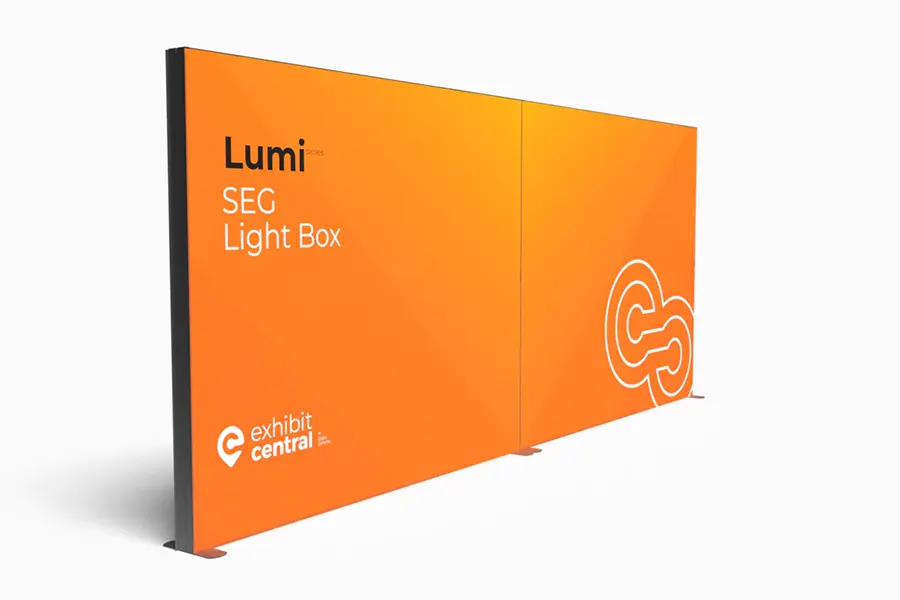 free standing light box display