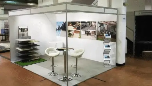 light box stands on exhibition animation