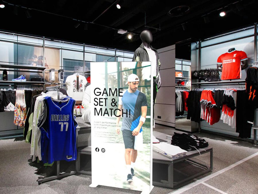 product displays inside a shop