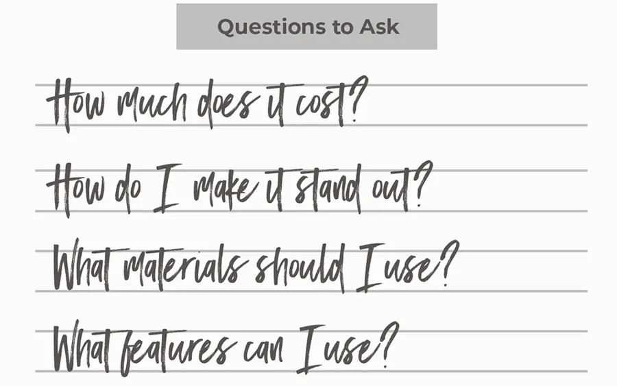 Questions for stand builders