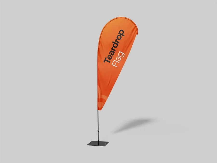 teardrop flag banner