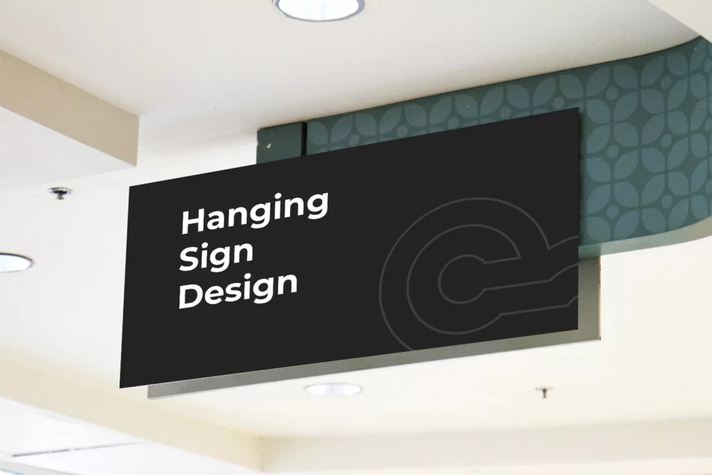 Types of Hanging Signs for Your Business featured image by exhibitcentral.com.au