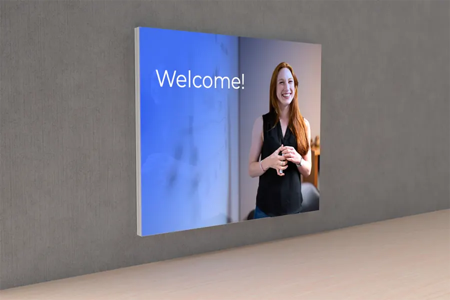 wall mounted light box display