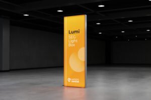 Lumi SEG Lightbox Display – 0.85 x 2.5m