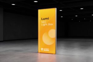 Lumi SEG Lightbox Display – 1 x 2.25m