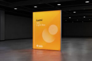 Lumi SEG Lightbox Display – 2 x 2.5m