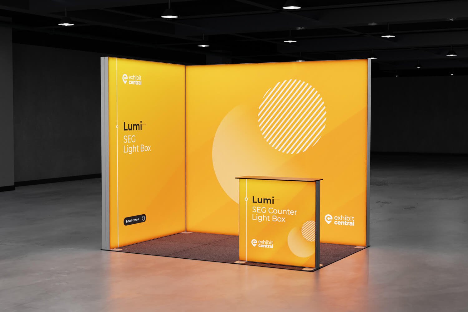 Lumi SEG Lightbox Exhibition Stand – 3 x 2m – Auburn