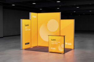 Lumi SEG Lightbox Exhibition Stand – 3 x 2m – Engadine