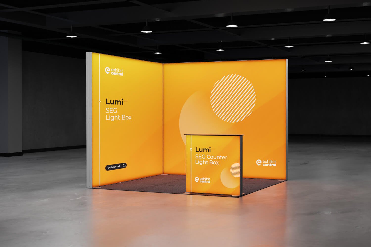 Lumi SEG Lightbox Exhibition Stand – 3 x 3m – Artamon