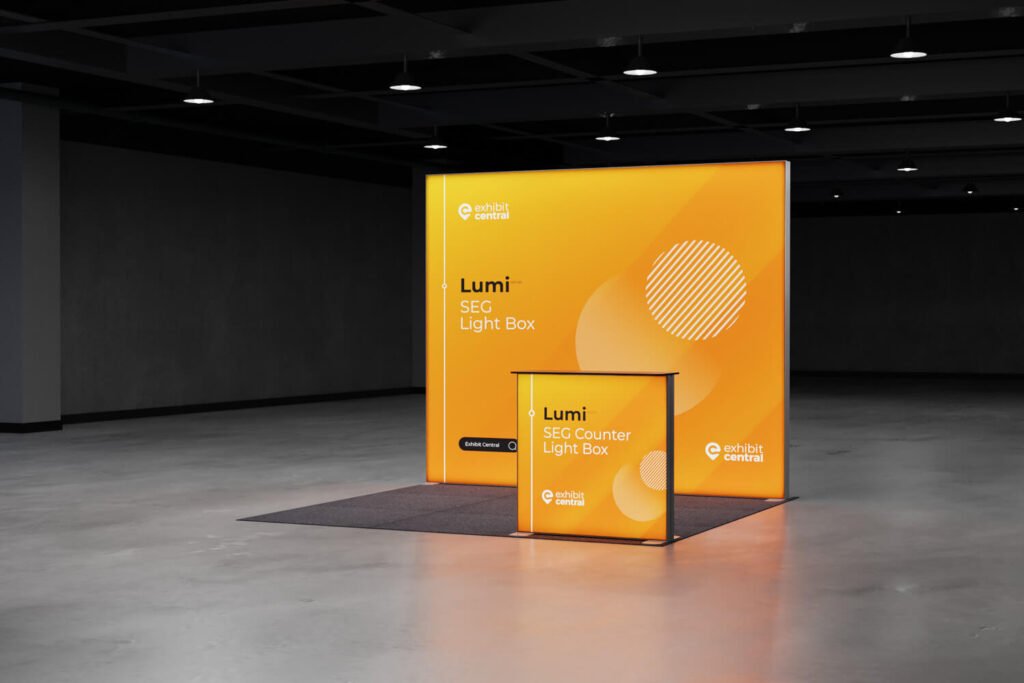 Lumi SEG Lightbox Exhibition Stand – 3 x 3m – Croydon