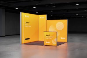 Lumi SEG Lightbox Exhibition Stand – 3 x 3m – Kingsgrove