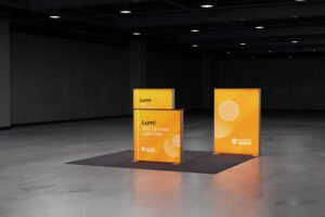 Lumi SEG Lightbox Shopping Centre Stand – 3 x 3m – Richmond