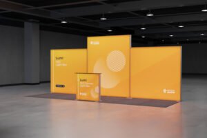 Lumi SEG Lightbox Exhibition Stand – 6 x 2m – Denistone