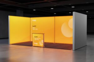 Lumi SEG Lightbox Exhibition Stand – 6 x 3m – Ashfield