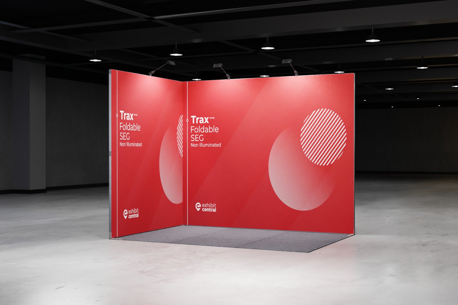 Trax Foldable SEG Fabric Display Corner Stand – 3 x 2m – Artamon