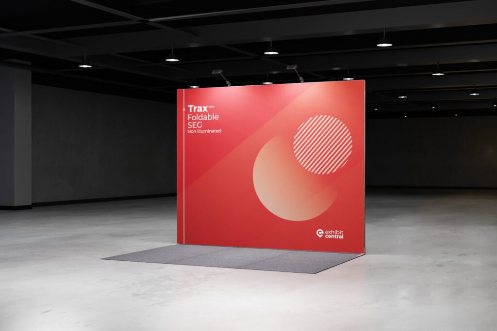 Trax Foldable SEG Fabric Display Peninsula Stand – 3 x 2m – Beecroft