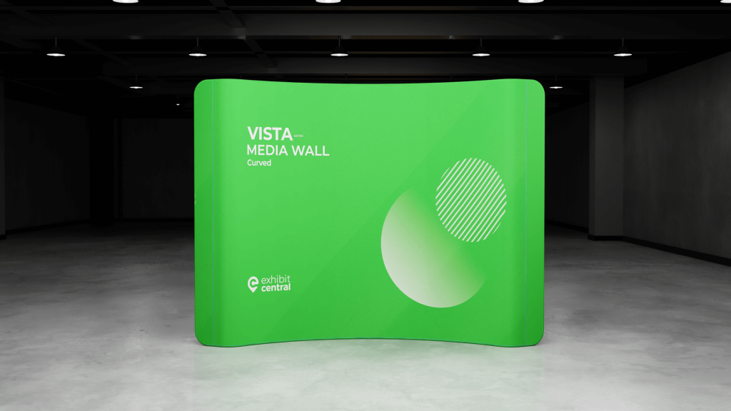 Vista Curved Media Wall Printed Fabric