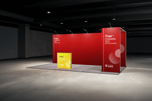 Trax Foldable SEG Fabric Display Peninsula Stand – 6 x 3m – Cherrybrook